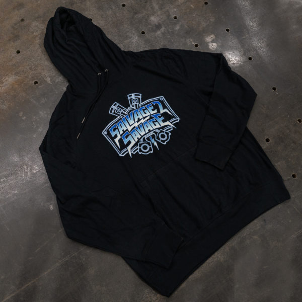 Blue Chrome Lightweight Hoodie