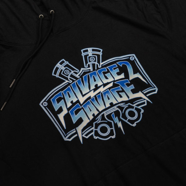Blue Chrome Lightweight Hoodie - Image 2